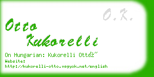 otto kukorelli business card